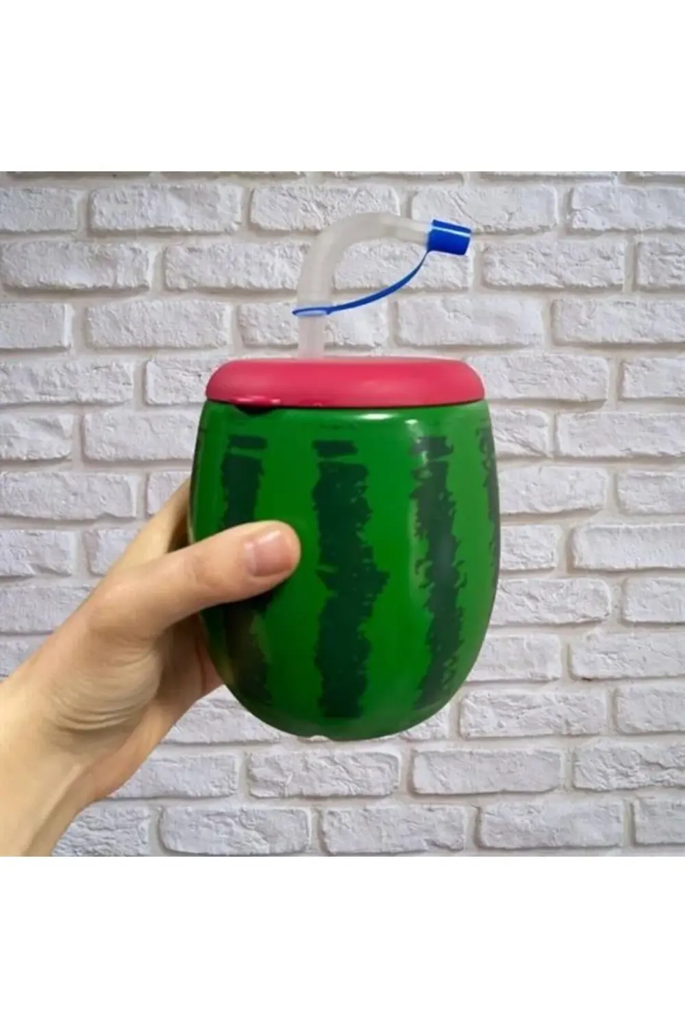 ® Karpuz Model Kendiliğinden Pipetli 900 ml Suluk, Matara