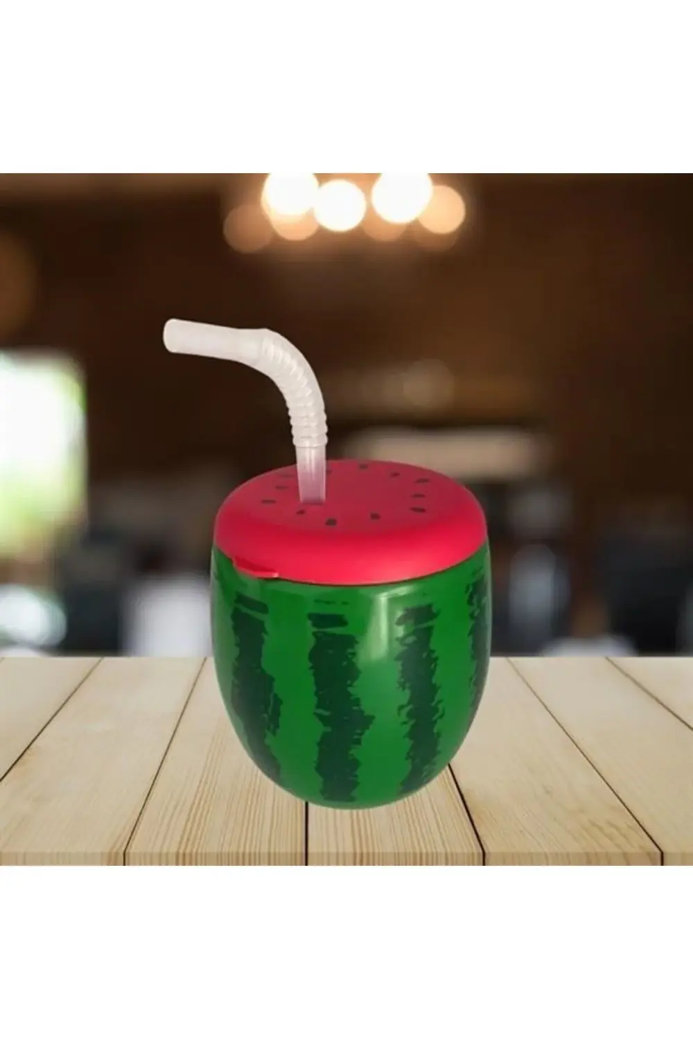 ® Karpuz Model Kendiliğinden Pipetli 900 ml Suluk, Matara