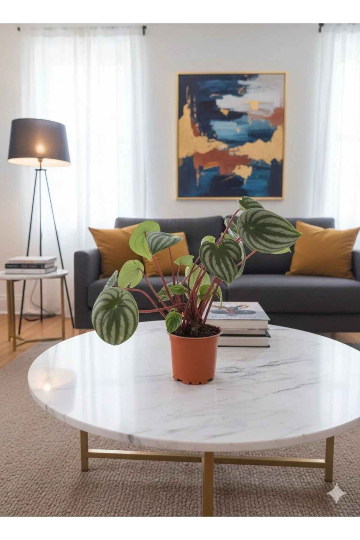 Karpuz Peperomia Argyreia (Watermelon Peperomia) - Eşsiz Yaprak Desenli Salon Bitkisi Karpuz Peperomia Argyreia (Watermelon Peperomia) - Eşsiz Yaprak Desenli Salon Bitkisi
