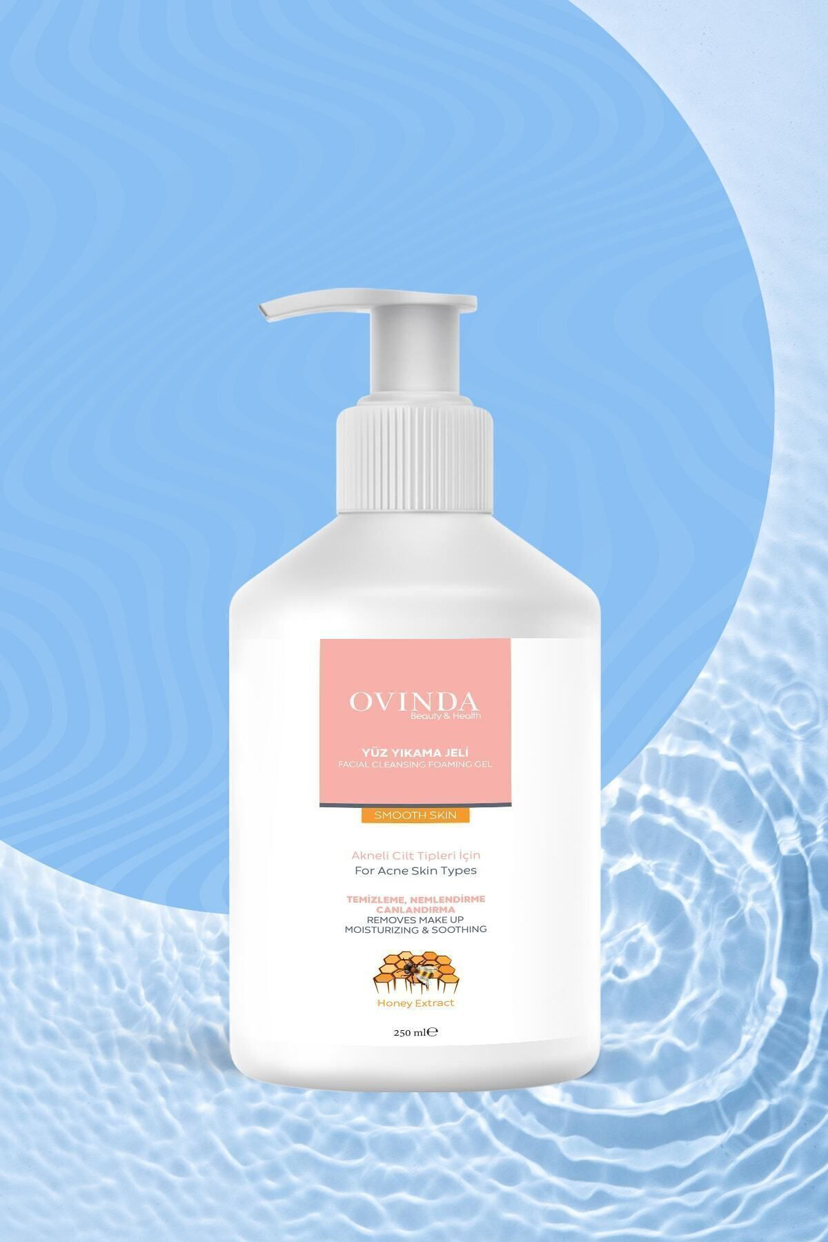 Ovinda Karşiti Yüz Yikama Jeli Akneli Ciltler 250 Ml Nemlendirme - Temiz