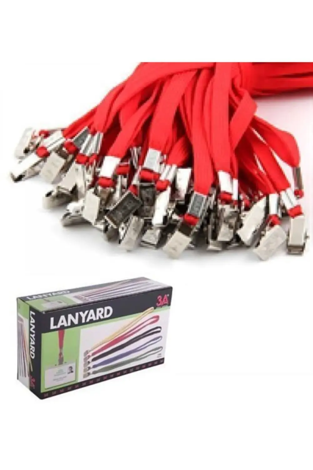 Kart Askı İpi Yassı Örgü Beyaz 504