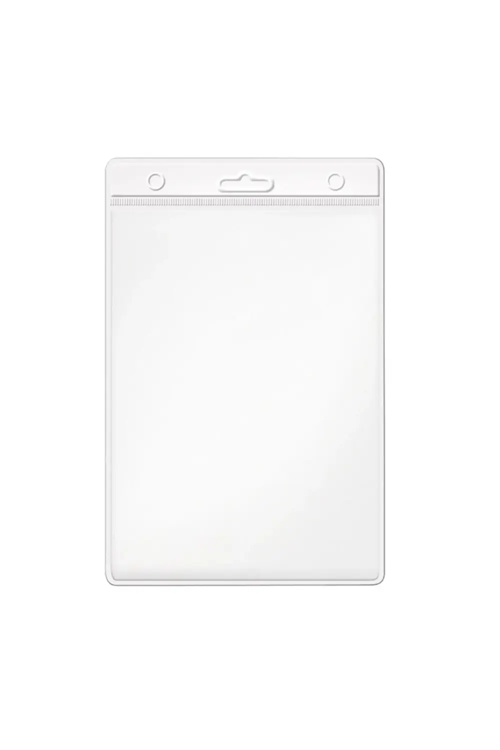 Kart Poşeti Dikey54 * 86renkli Başlık Beyaz (100 Adet)