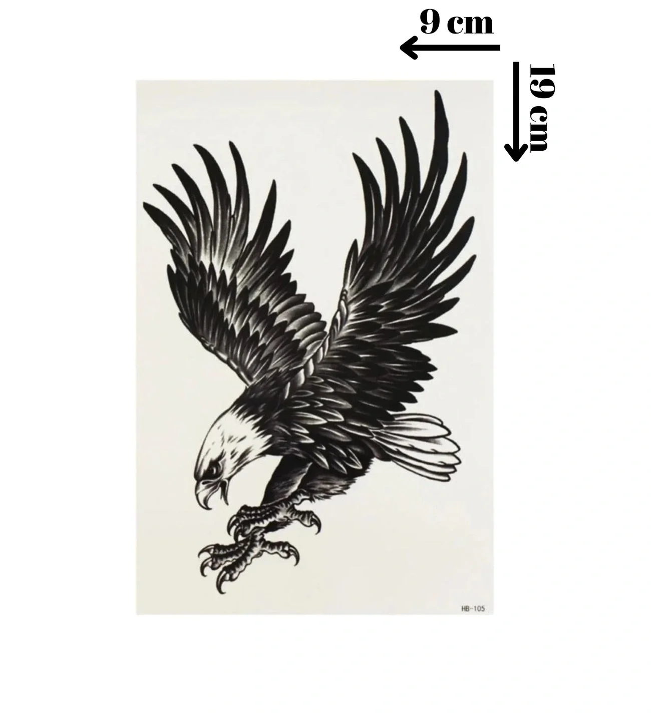 Kartal Geçici Dövme Şablonu - Ff037 Kartal Geçici Dövme Şablonu - Ff037