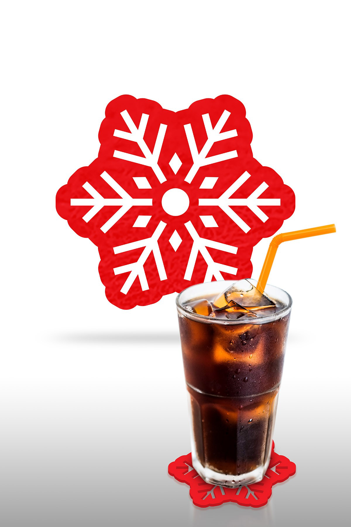 Artikel Kartanesi -6 Desenli Kırmızı Keçe Bardak Altlığı 6'Lı Takım, Ofis