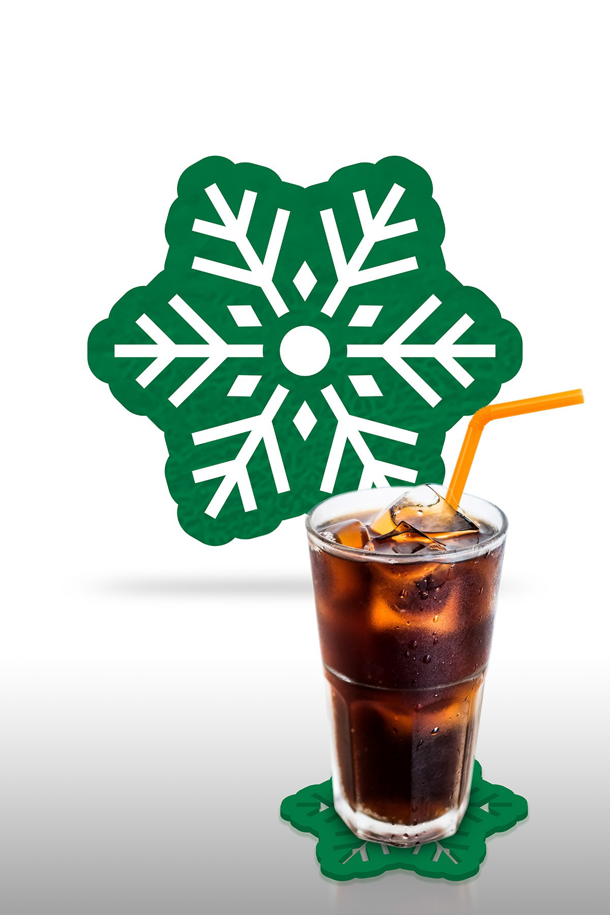 Artikel Kartanesi -6 Desenli Yeşil Keçe Bardak Altliği 6'Li Takim, Ofis A