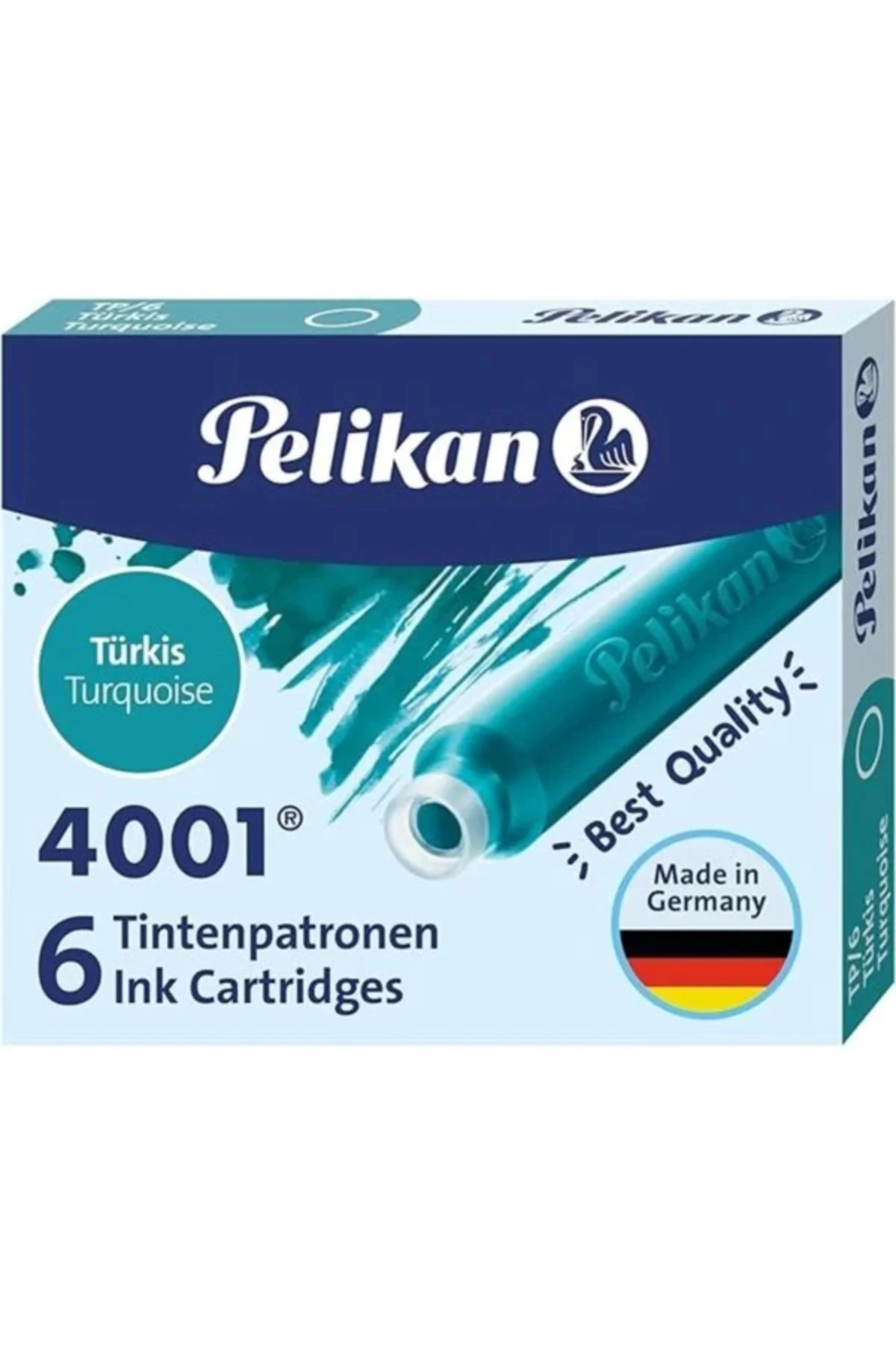 Kartuş Serisi TP6X Dolma Kalem Kartuşu Turkuaz