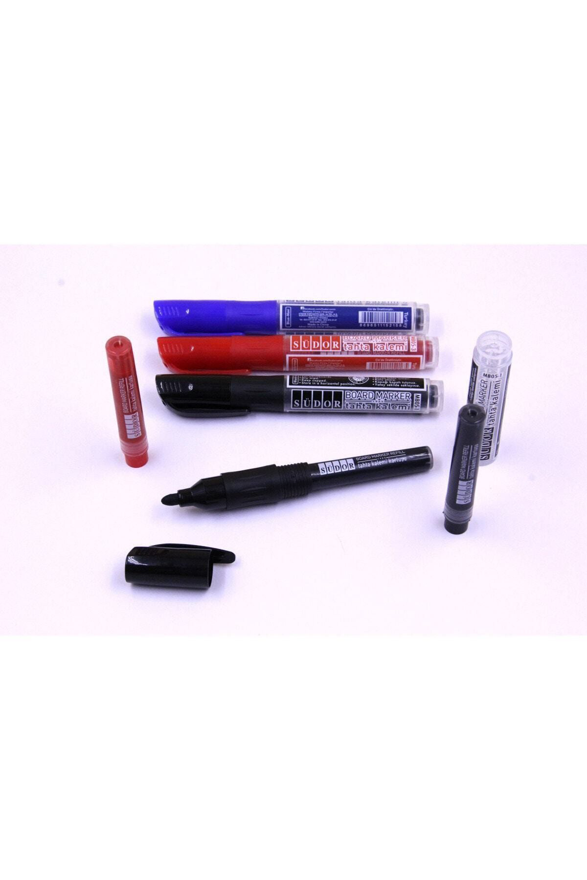 Südor Kartuşlu Tahta Kalemi Doldurulabilir 4Lü Set