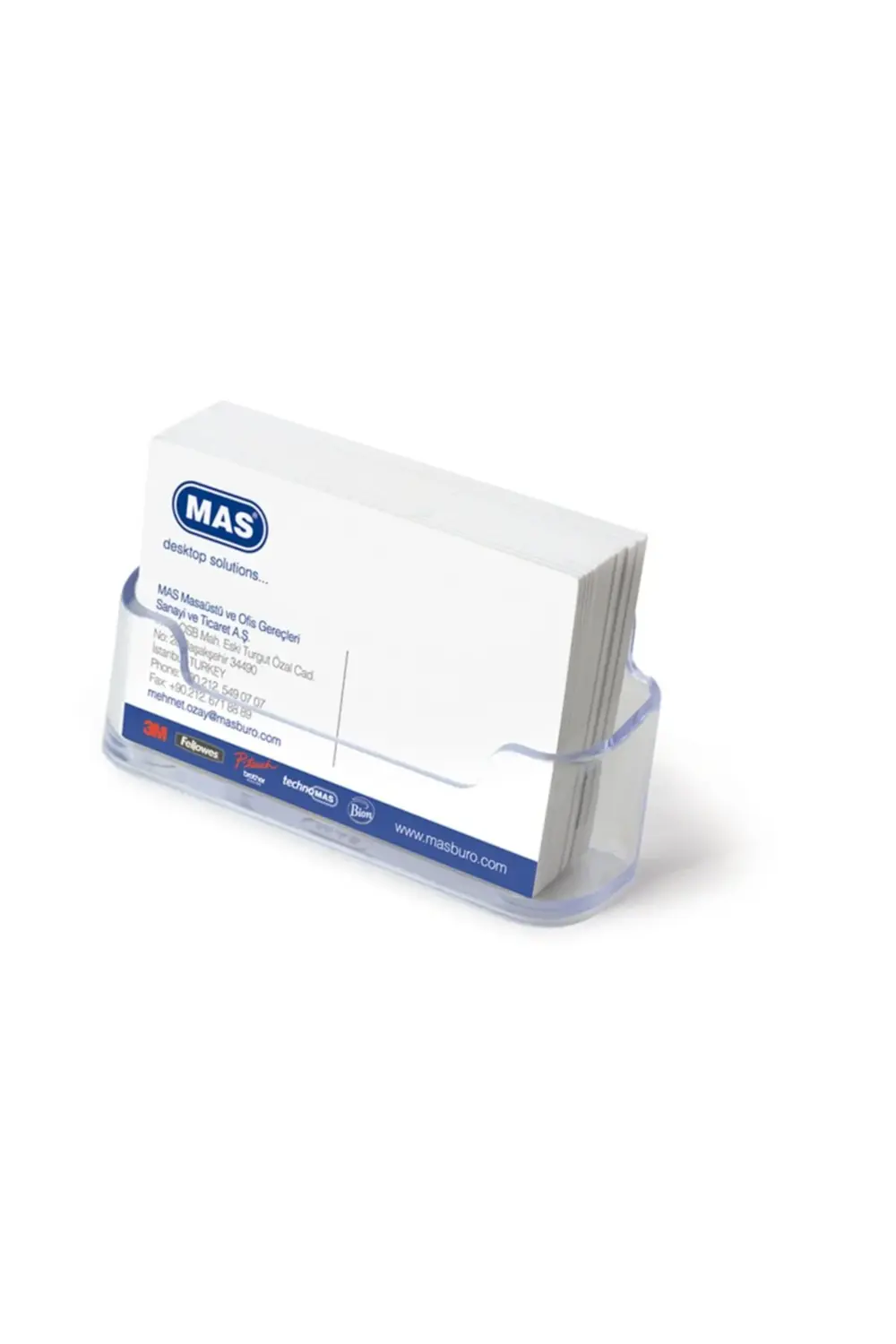 Kartvizit Oval Şeffaf Oval Masa Üstü Kartvizitlik