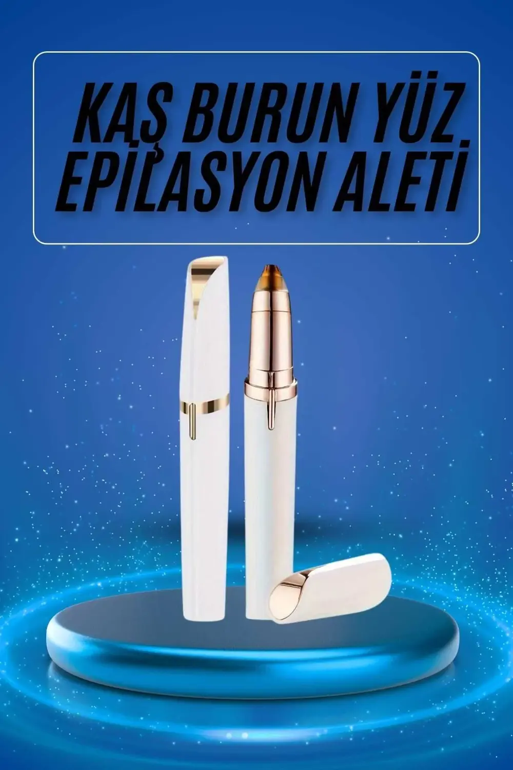 Kaş Bıyık Epilasyon Aleti İnce Uçlu Yüz Için Tüy Alıcı Pilli