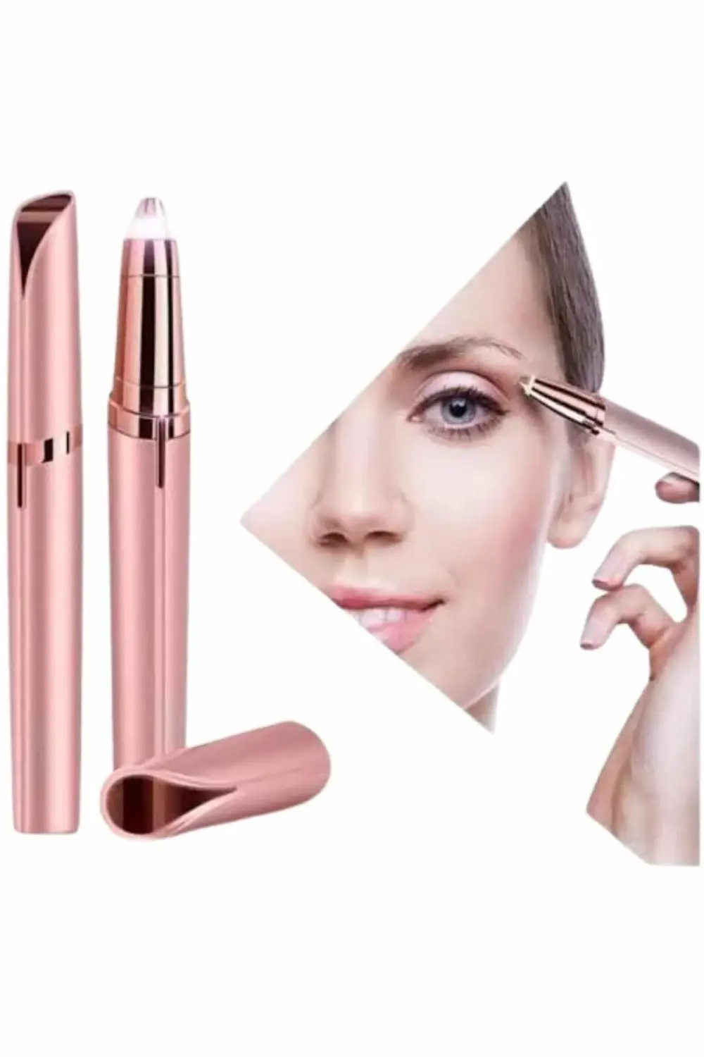 Kaş Bıyık Tüy Epilasyon Aleti Pilli Yüz Kaş Epilatör Kıl Tüy Alma