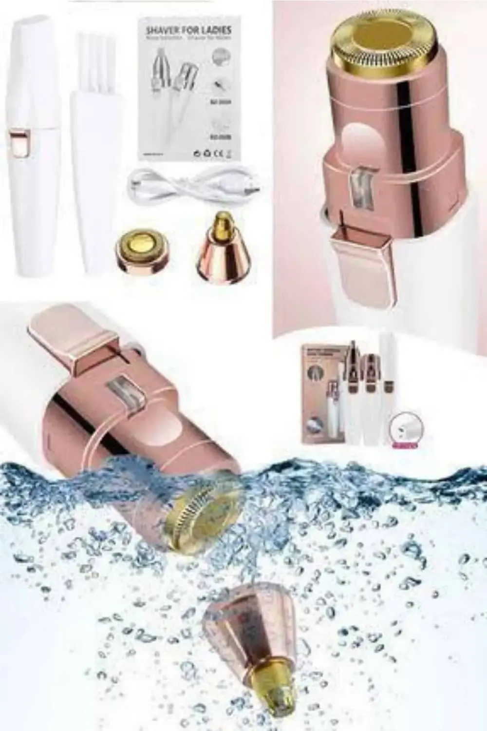 Kaş Burun Ve Yüz Epilasyon Aleti Kablosuz Şarjlı Kökten Alan Epil