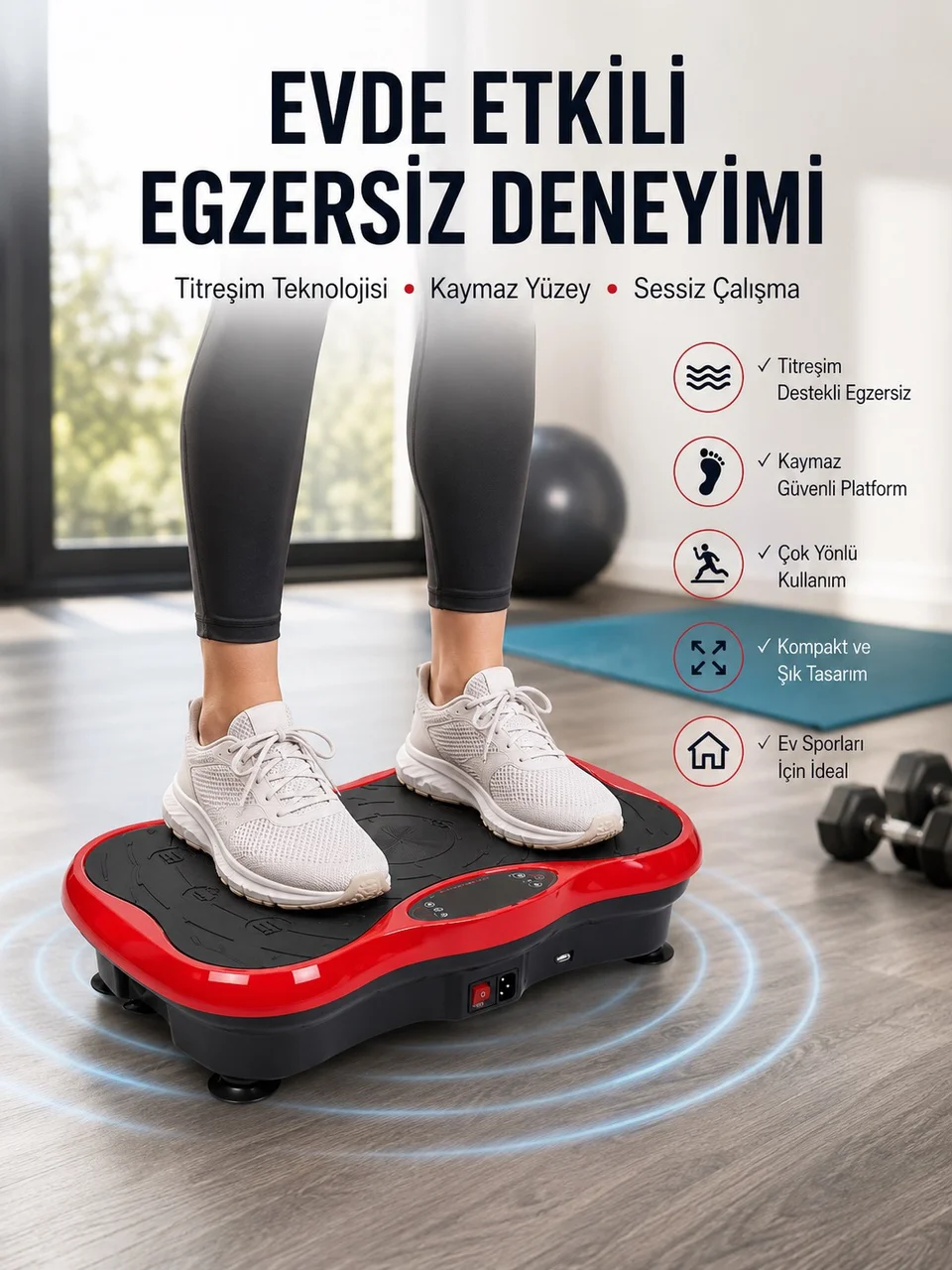 Kas Çalışmasını Destekleyen Titreşimli Egzersiz Makinesi - Lisinya Diğer