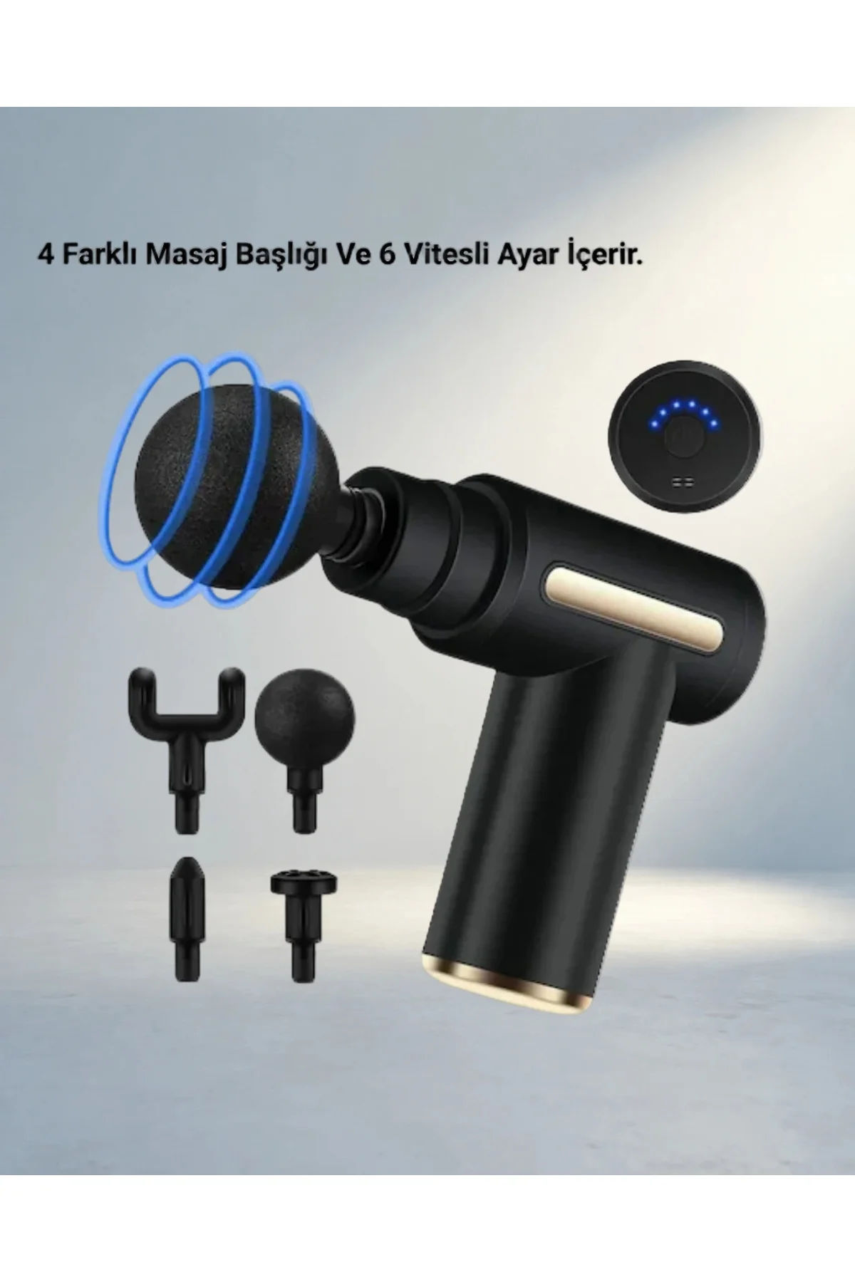 Kas Gevşetici Derin Doku Masaj Tabancası 4 Başlık 6 Kademeli Kas Gevşetici Derin Doku Masaj Tabancası 4 Başlık 6 Kademeli