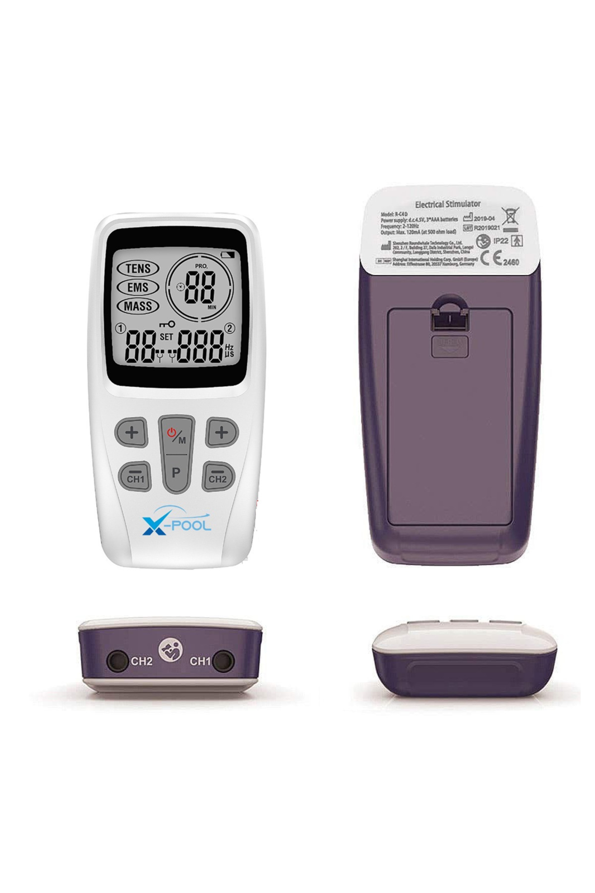 X Pool Kas Güçlendirme Fizik Tedavi Tens Ems Masaj Cihazı