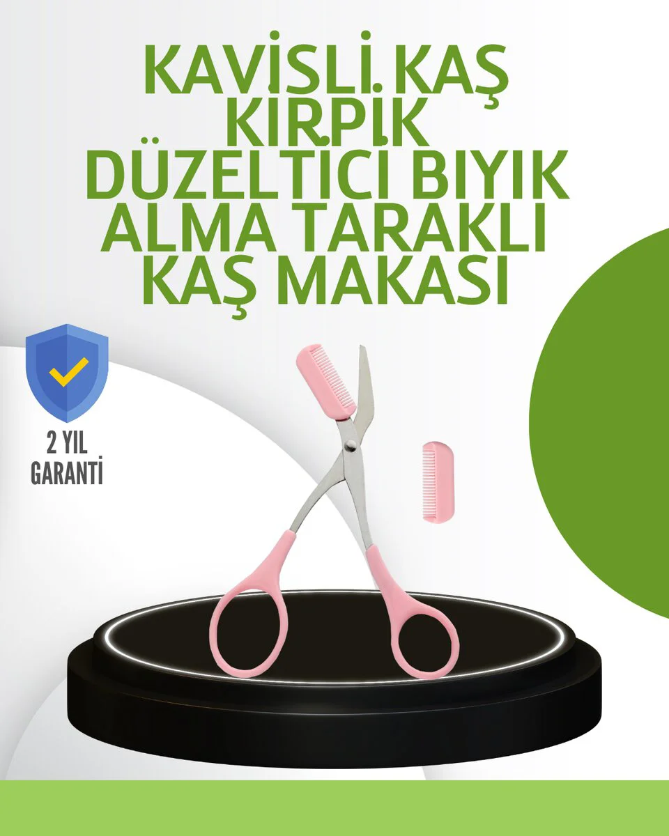 Kaş ve Kirpik Düzenleme Makası – Ergonomik Tasarım ve Taşınabilirlik