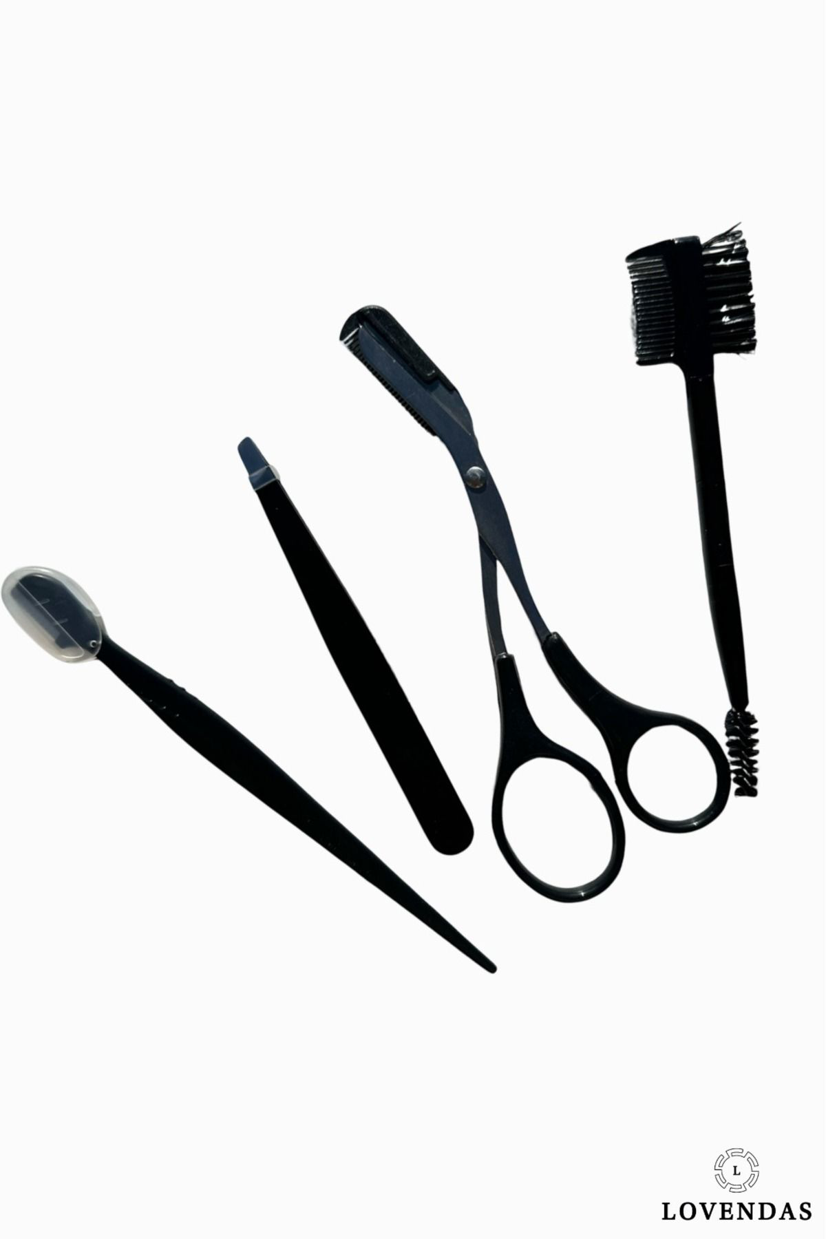 Kaş ve Kirpik Şekillendirme Bakım Seti - Paslanmaz Set