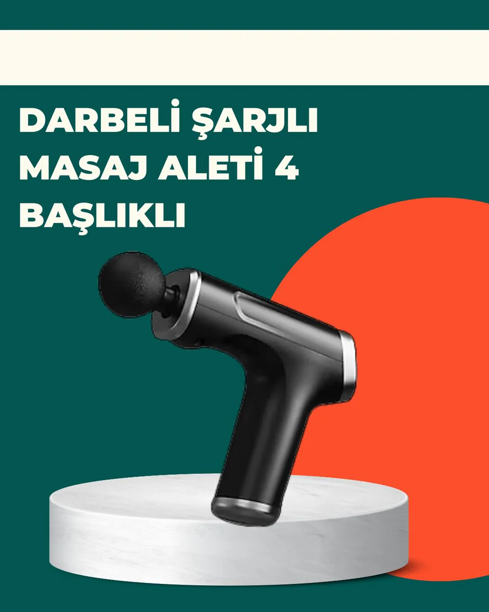 Kas Yorgunluğu Giderici Vücut Masaj Tabancası - Kas Sertliği ve Ağrıya Çözüm