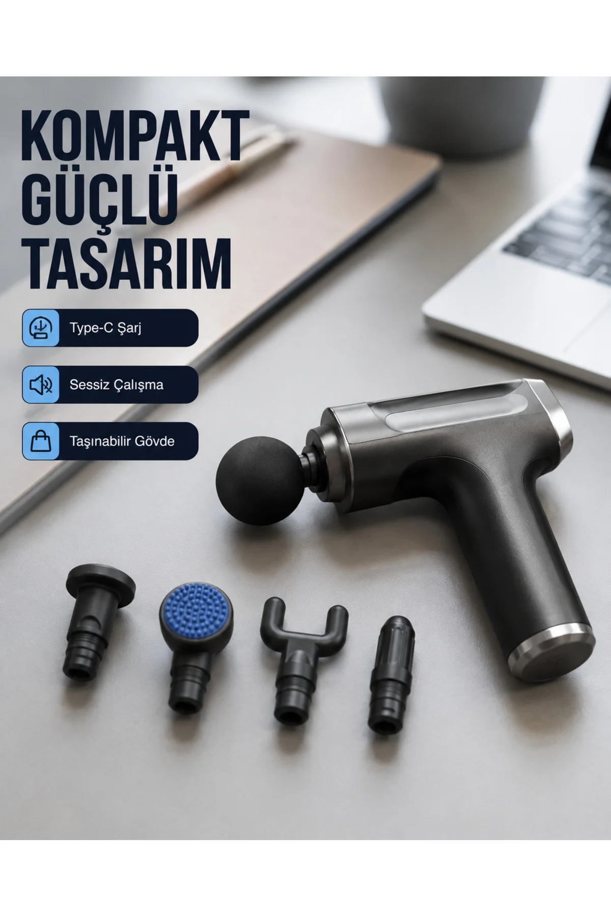 Kas Yorgunluğu Giderici Vücut Masaj Tabancası Yeni Nesil Kas Yorgunluğu Giderici Vücut Masaj Tabancası Yeni Nesil