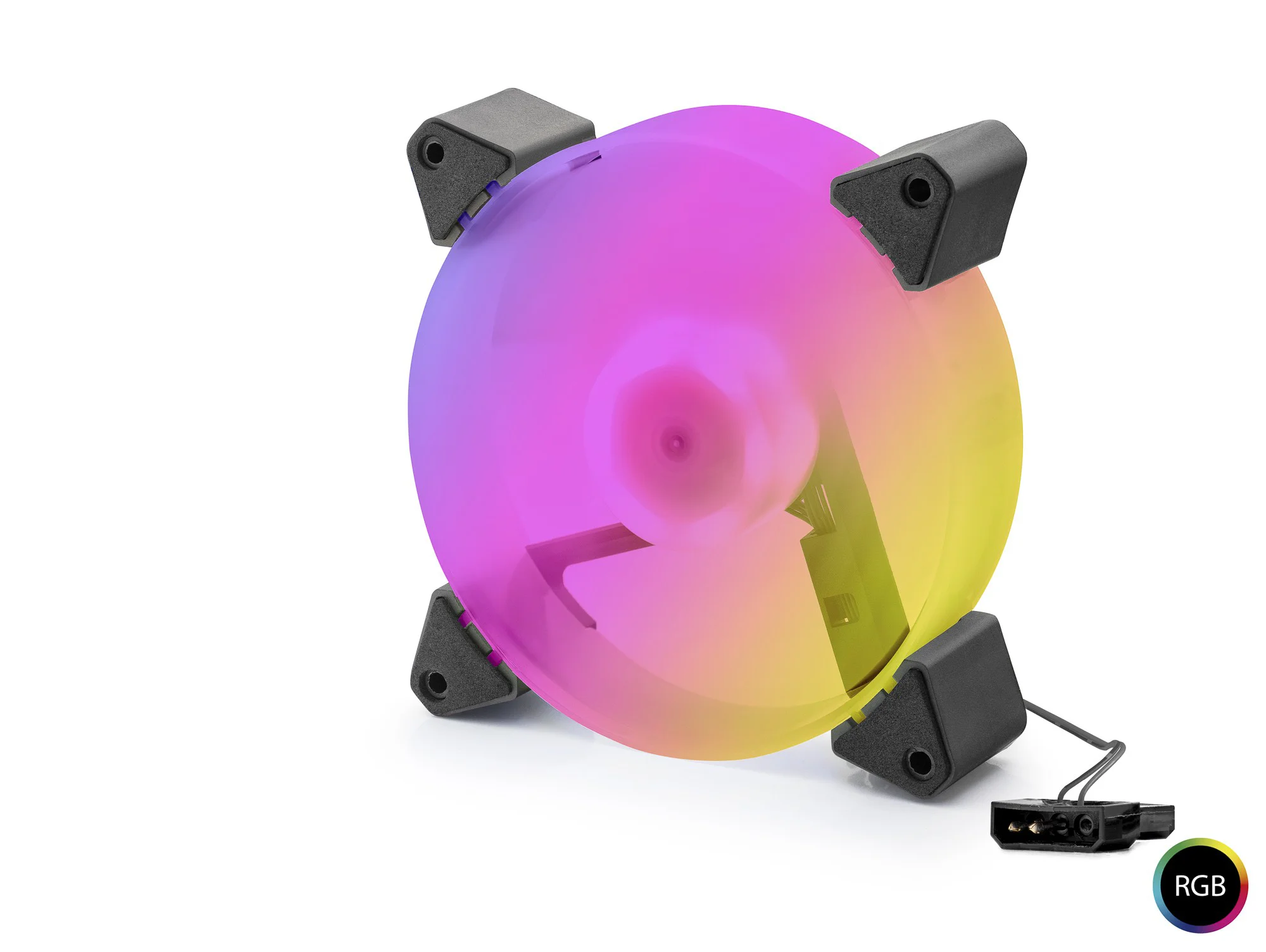 Kasa Fanı 5. Nesil Rgb 12 Cm - Siyah ND2664