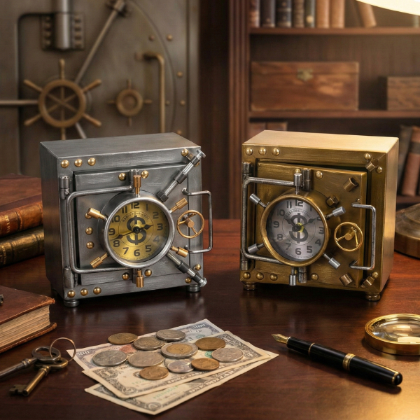 Modern Kasa Tasarımlı Masaüstü Saat ile Şık Dekorasyon