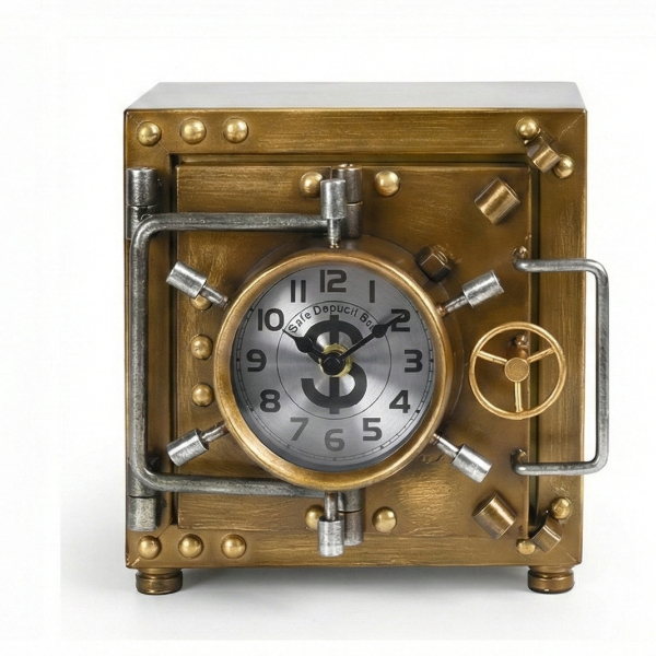 Modern Kasa Tasarımlı Masaüstü Saat ile Şık Dekorasyon