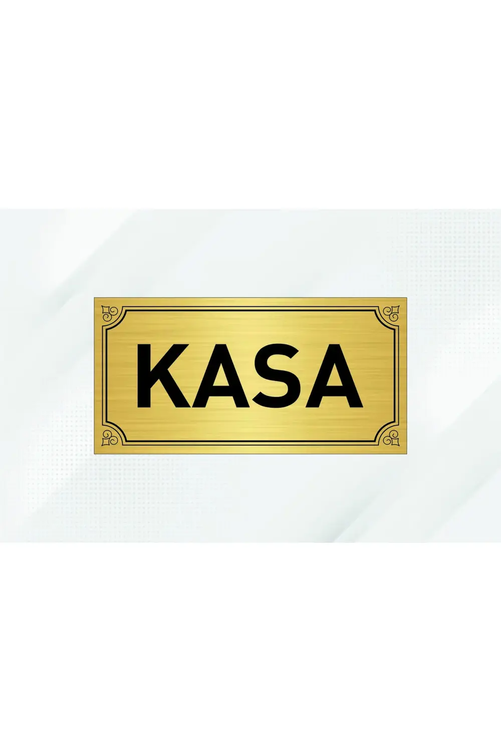 KASA YAZILI 10CM X 20 CM GOLD METAL LEVHA Fiyatı, Yorumları ve Özellikleri