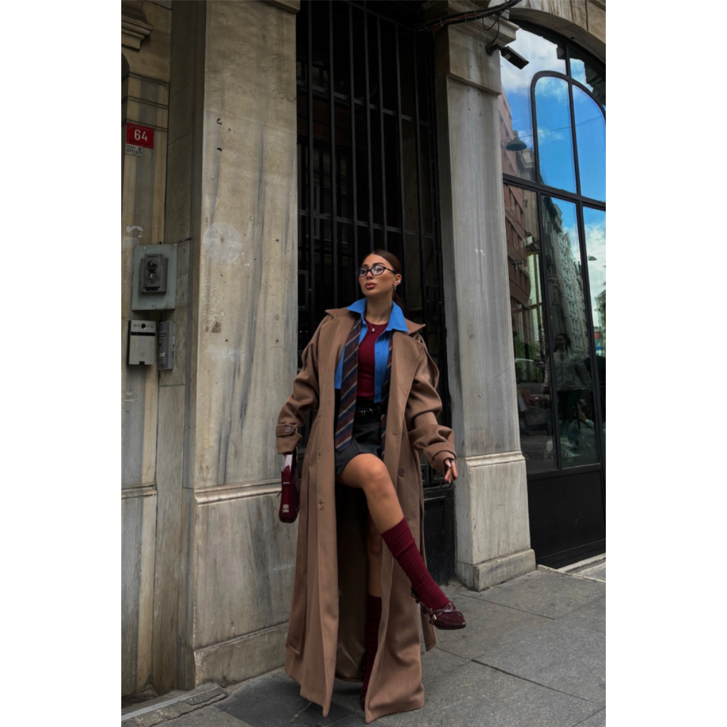 KAŞE KALIN KABAN UZUN - Bej