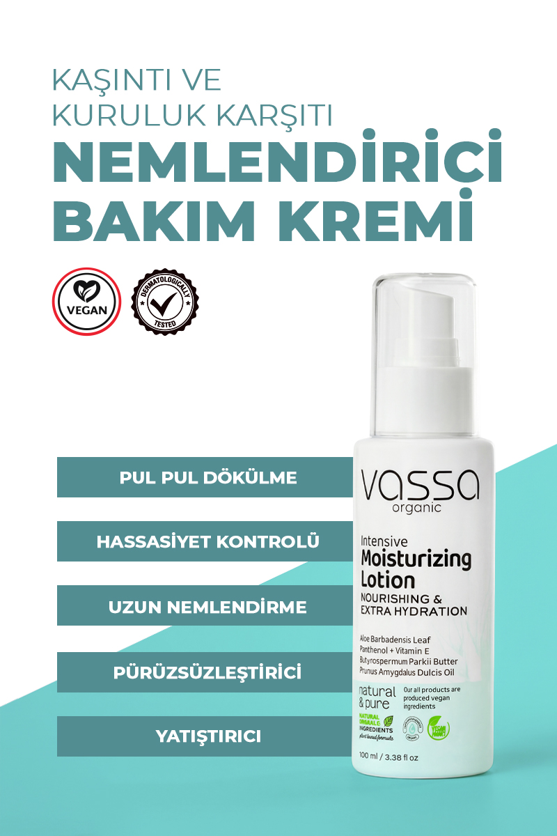 Kaşıntı Karşıtı, Pul Pul Dökülme Azaltıcı, Cilt Bakım Kremi - Yoğun Vücut Nemlendiricisi 100 ml