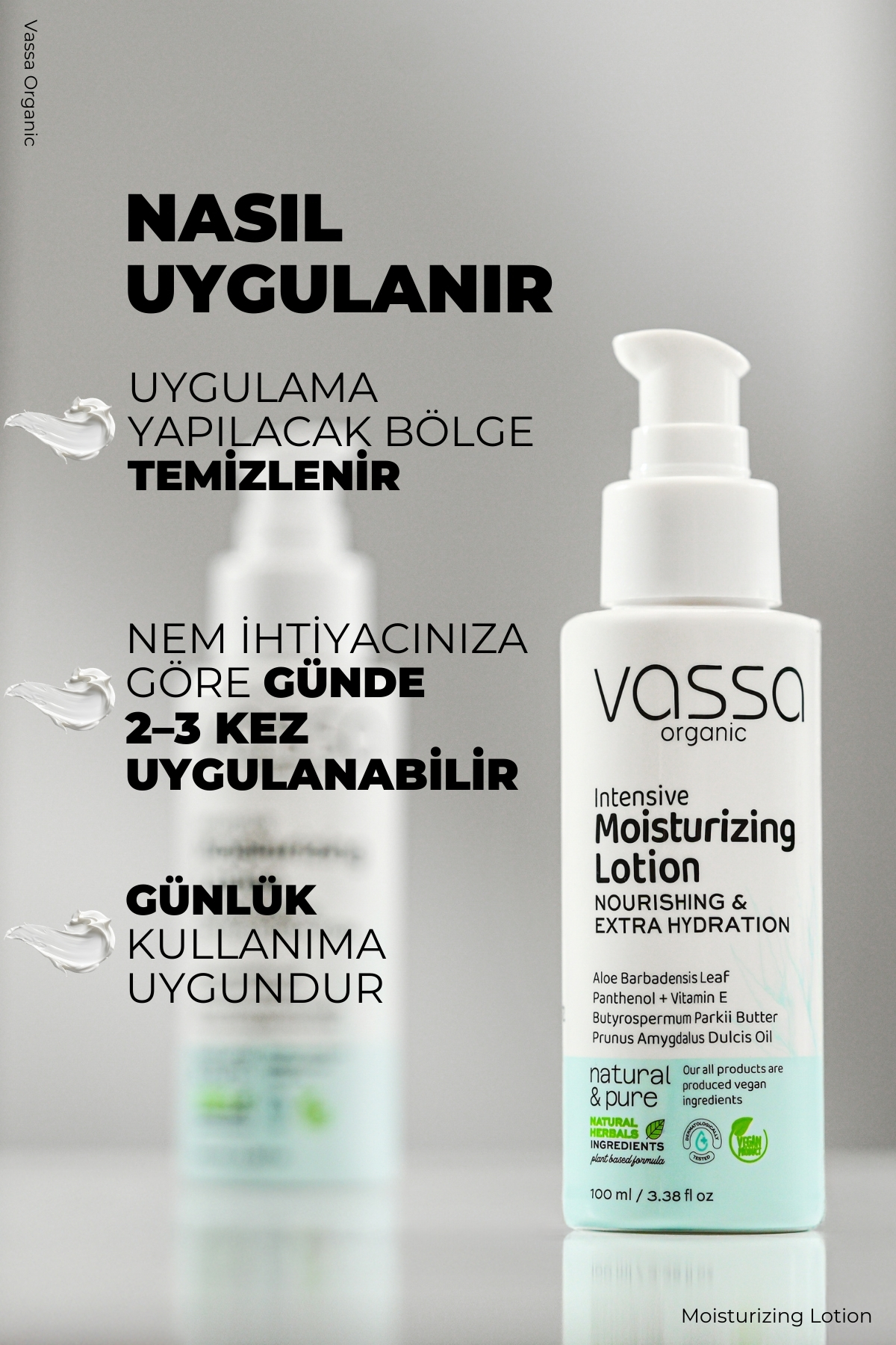 Kaşıntı Karşıtı, Pul Pul Dökülme Azaltıcı, Cilt Bakım Kremi - Yoğun Vücut Nemlendiricisi 100 ml