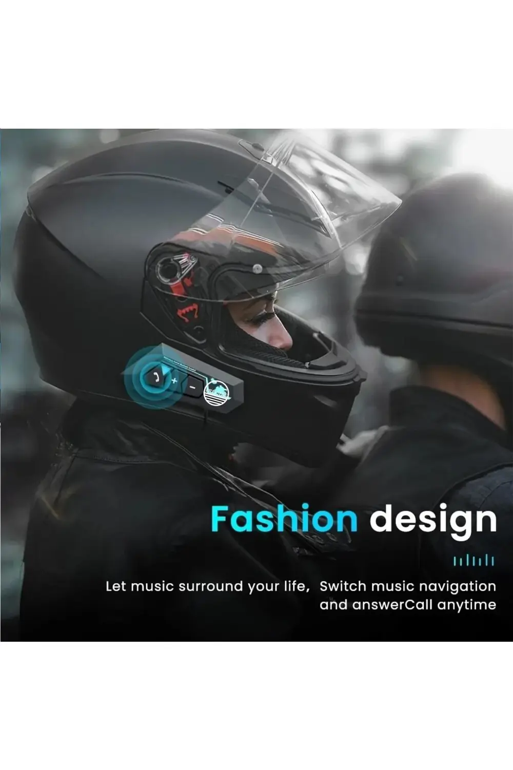 Kask Bluetooth Motosiklet Kulaklık 5.0 Motosiklet Kulaklık