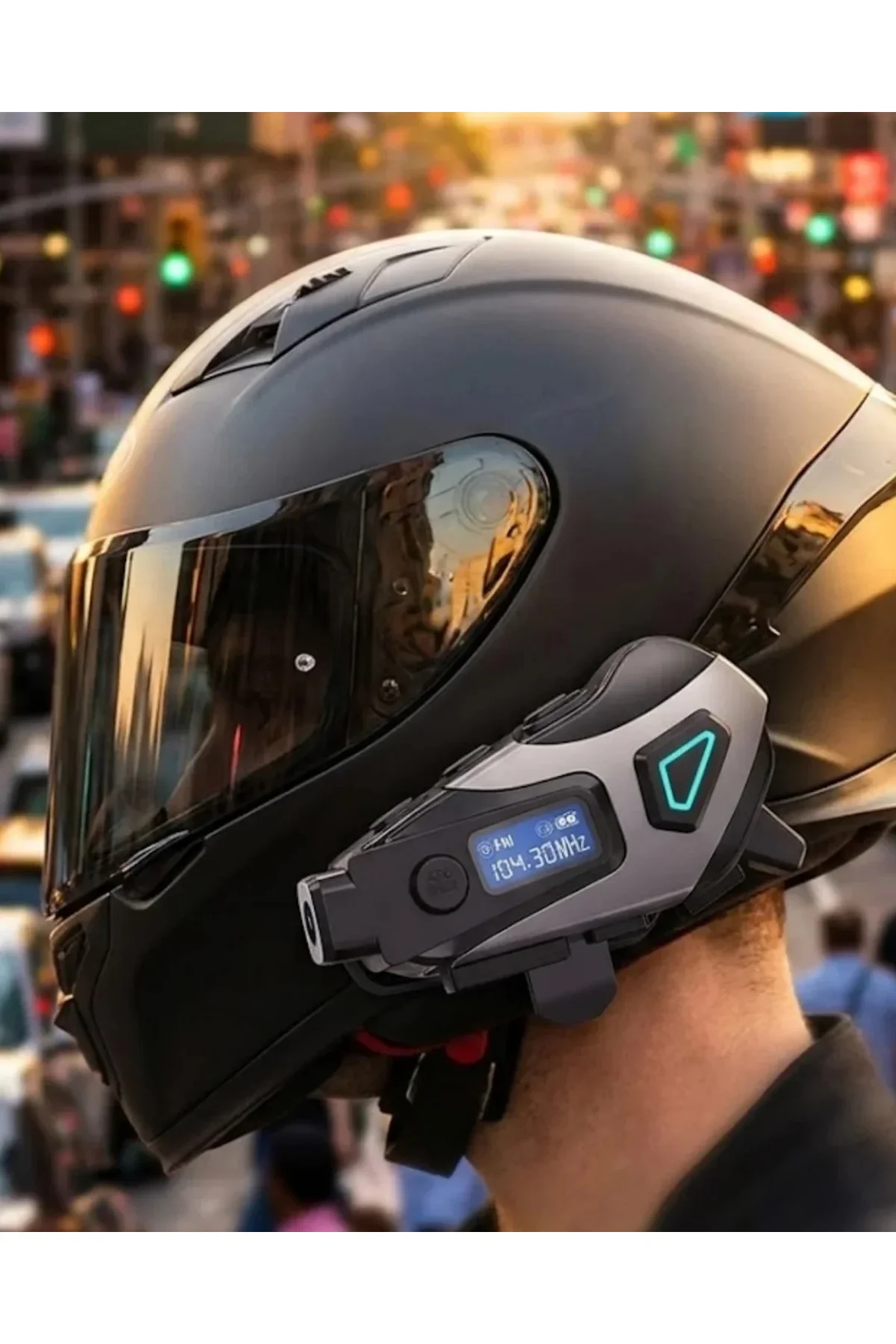 Kask İçi Kablosuz Kulaklık Kamera Fonksiyonlu IPX8 Su Geçirmez ve LED Ekranlı Kask İçi Kablosuz Kulaklık Kamera Fonksiyonlu IPX8 Su Geçirmez ve LED Ekranlı