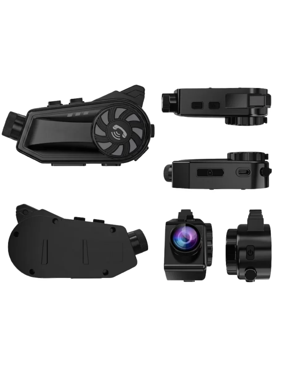 Kask Kamerası 1080P Bluetooth Motosiklet Kayıt Cihazı