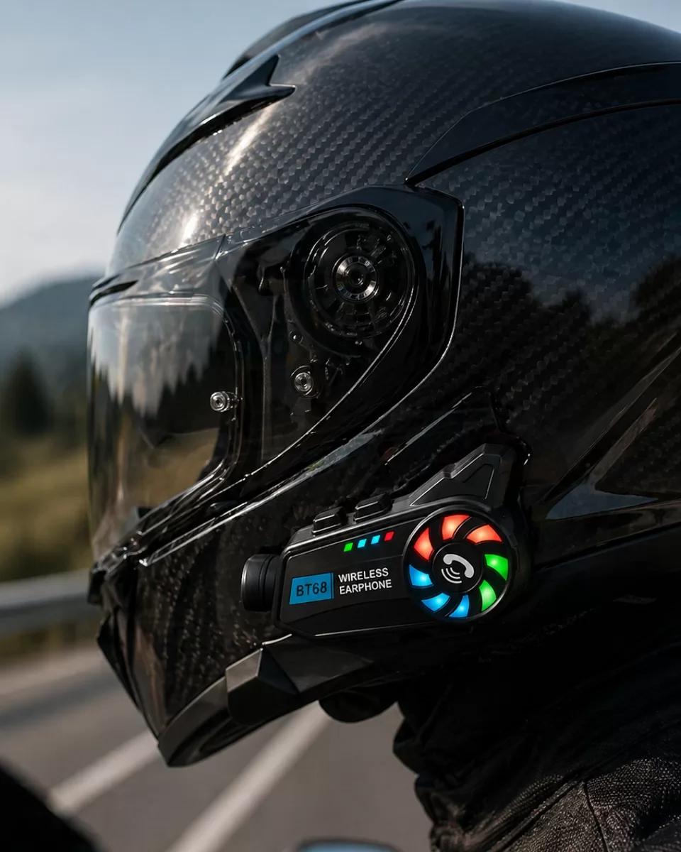Kask Kamerası 1080P Bluetooth Motosiklet Kayıt Cihazı