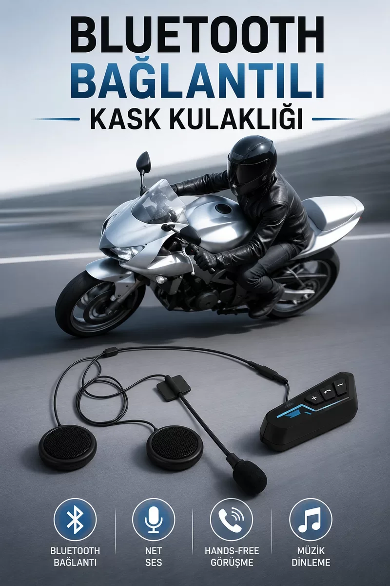 Kask Kulaklığı Motosiklet Intercom Interkom Dinleme Konuşma Özellikli Su Geçirmez Fiyatı, Yorumları ve Özellikleri