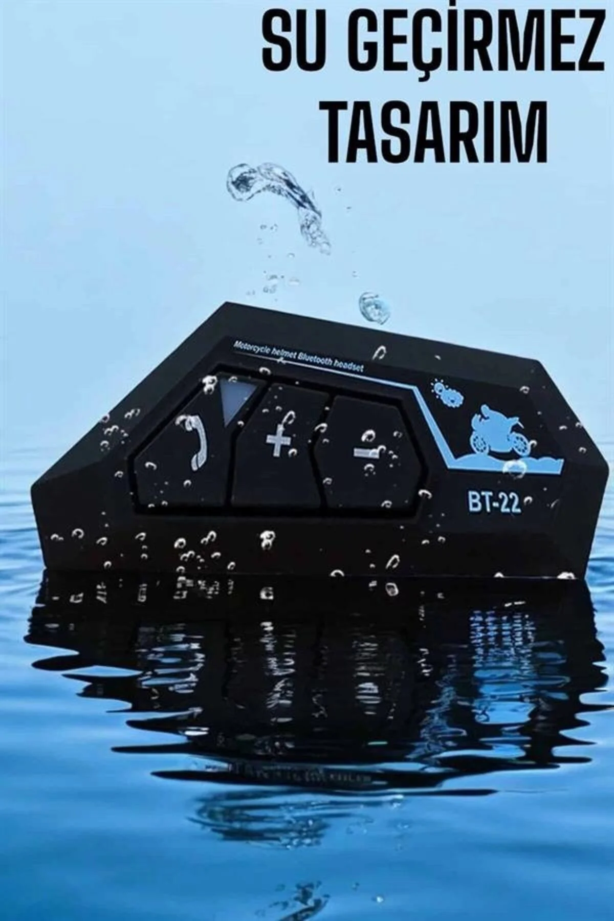 Kask Kulaklığı Motosiklet Intercom Interkom Dinleme Konuşma Özellikli Su Geçirmez
