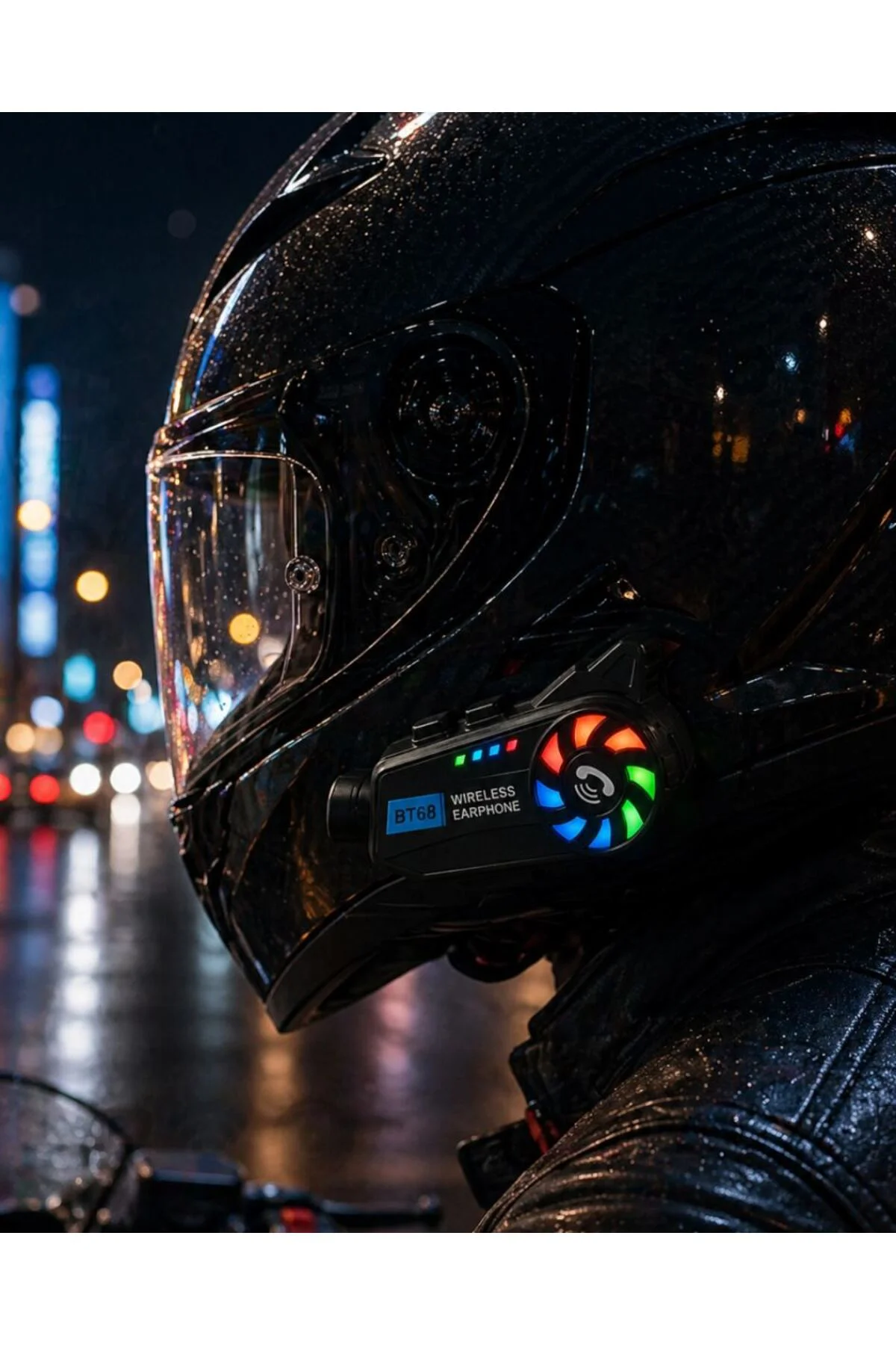 Kask Üstü Kamera Bluetooth Müzik Ve Çağrı Özellikli Geniş Açılı Lens
