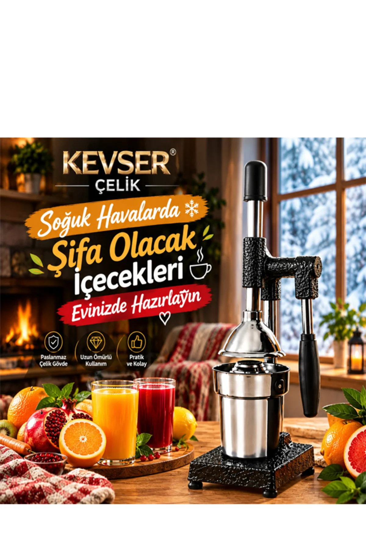 Katı Meyve Sıkacağı Makinesi Nar-Narenciye-Portakal Presi Kollu Küçük Boy Katı Meyve Sıkacağı Makinesi Nar-Narenciye-Portakal Presi Kollu Küçük Boy - Görsel 3