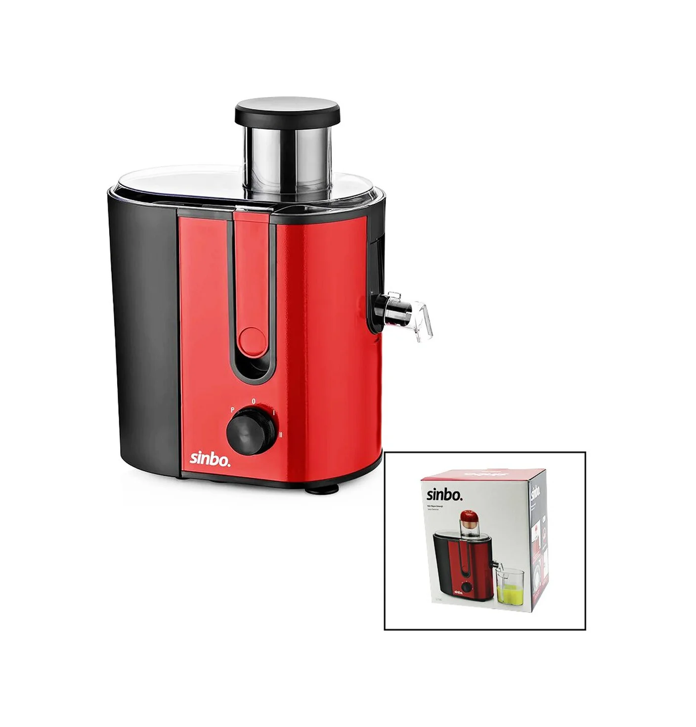 Katı Meyve Sıkacak Çelik Filtre - Güvenlik Kolu - Posa:1250ml M.suyu:450ml Sj-3143 5224
