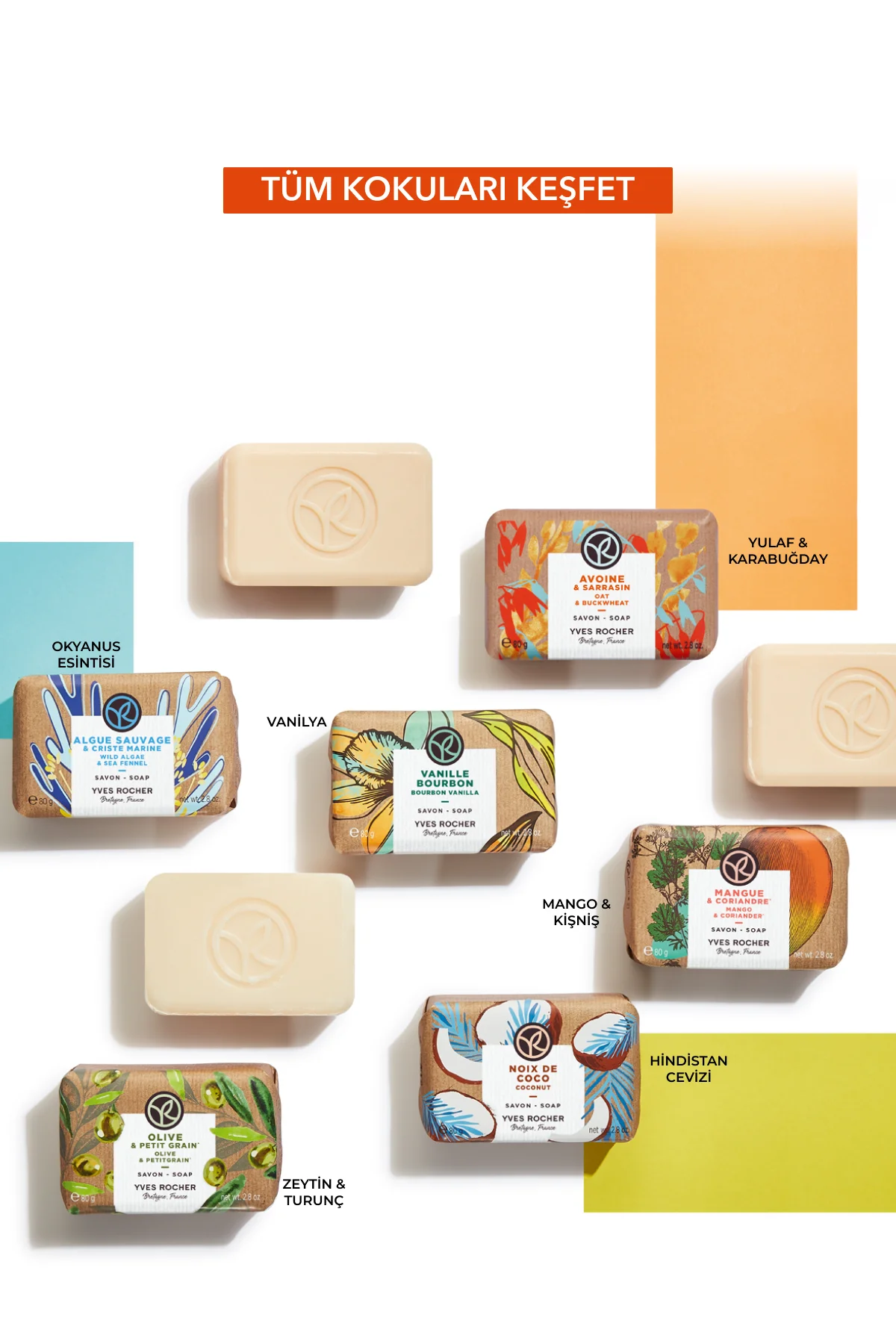 Katı Sabun - Canlandırıcı Mango Kişniş -SLS,SLES İçermez,Vegan-80