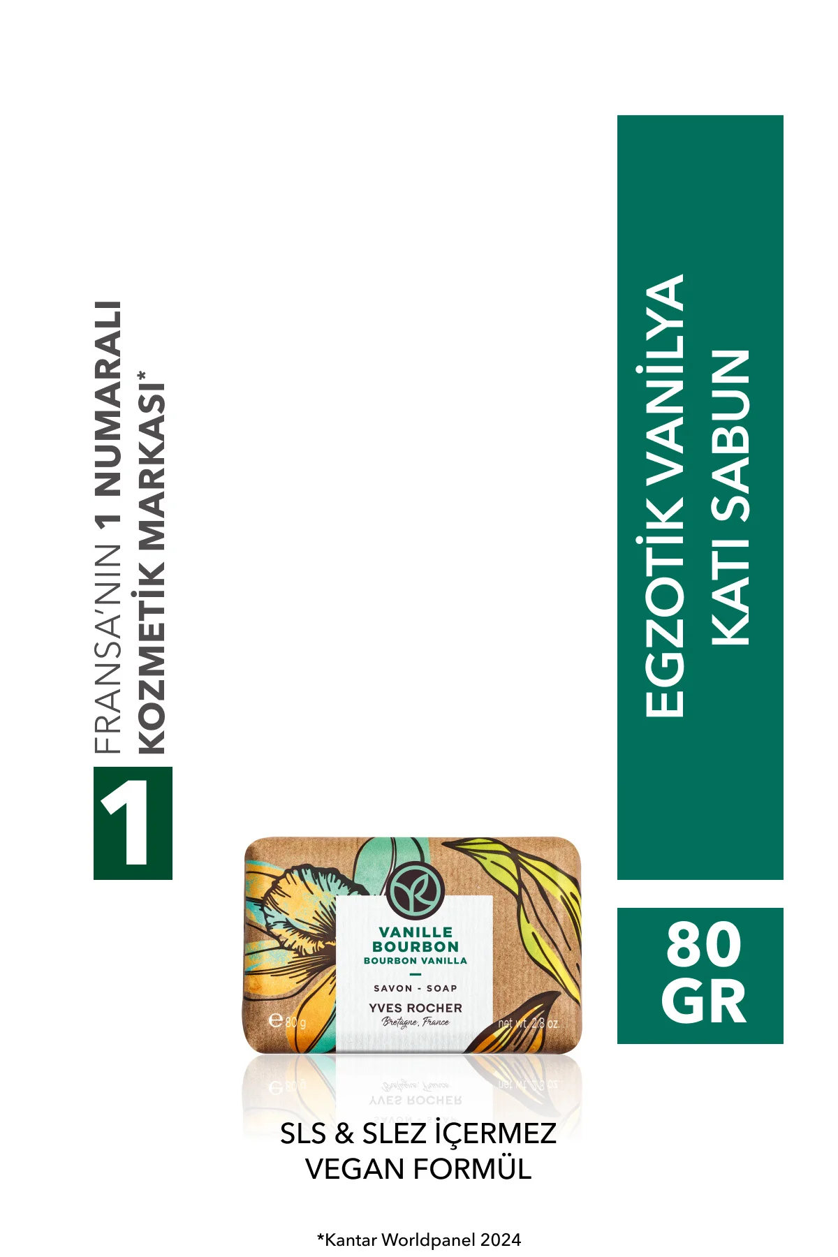 Katı Sabun - Egzotik Vanilya - SLS,SLES İçermez,Vegan-80gr