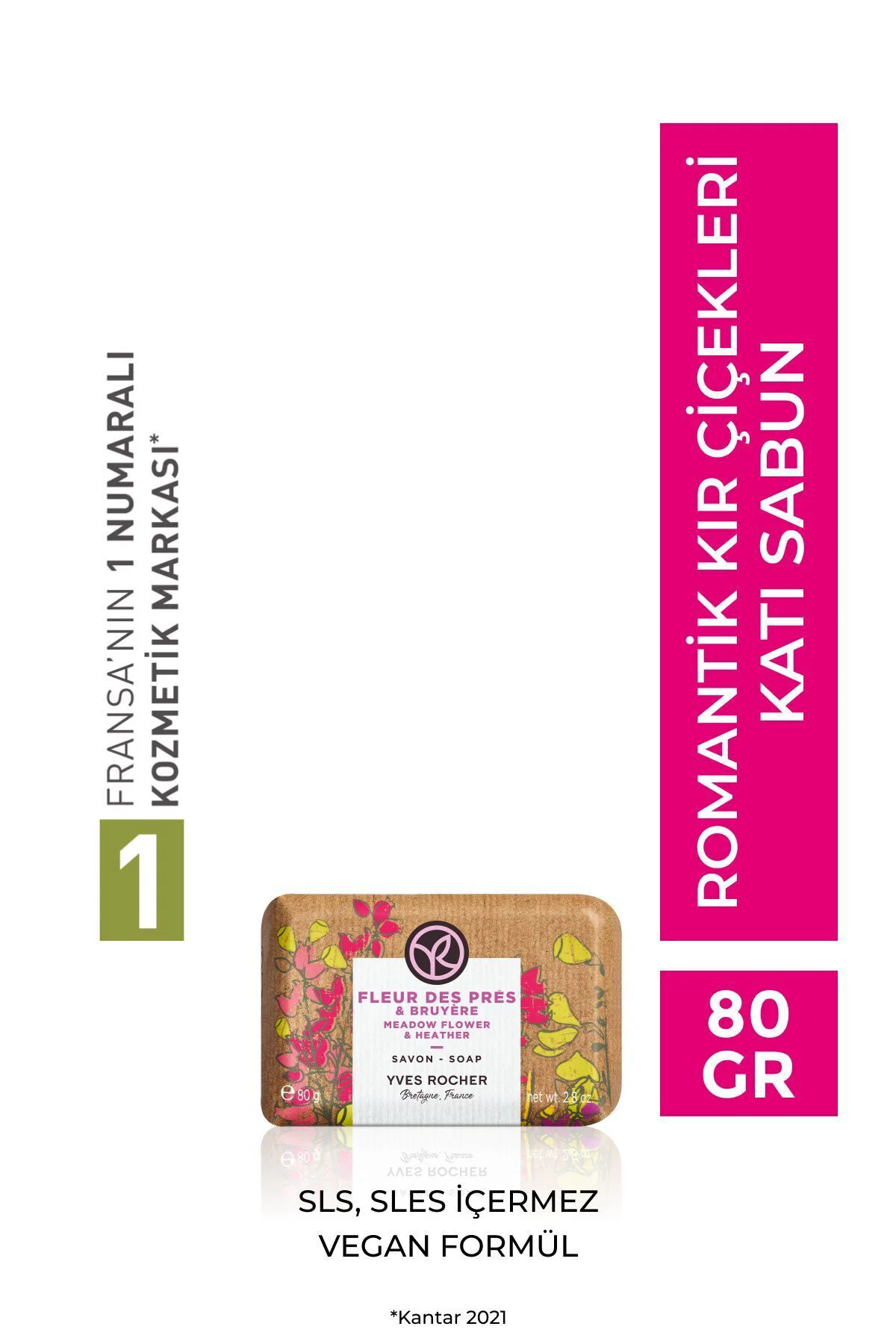 Katı Sabun - Romantik Kır Çiçekleri - 80g-63526