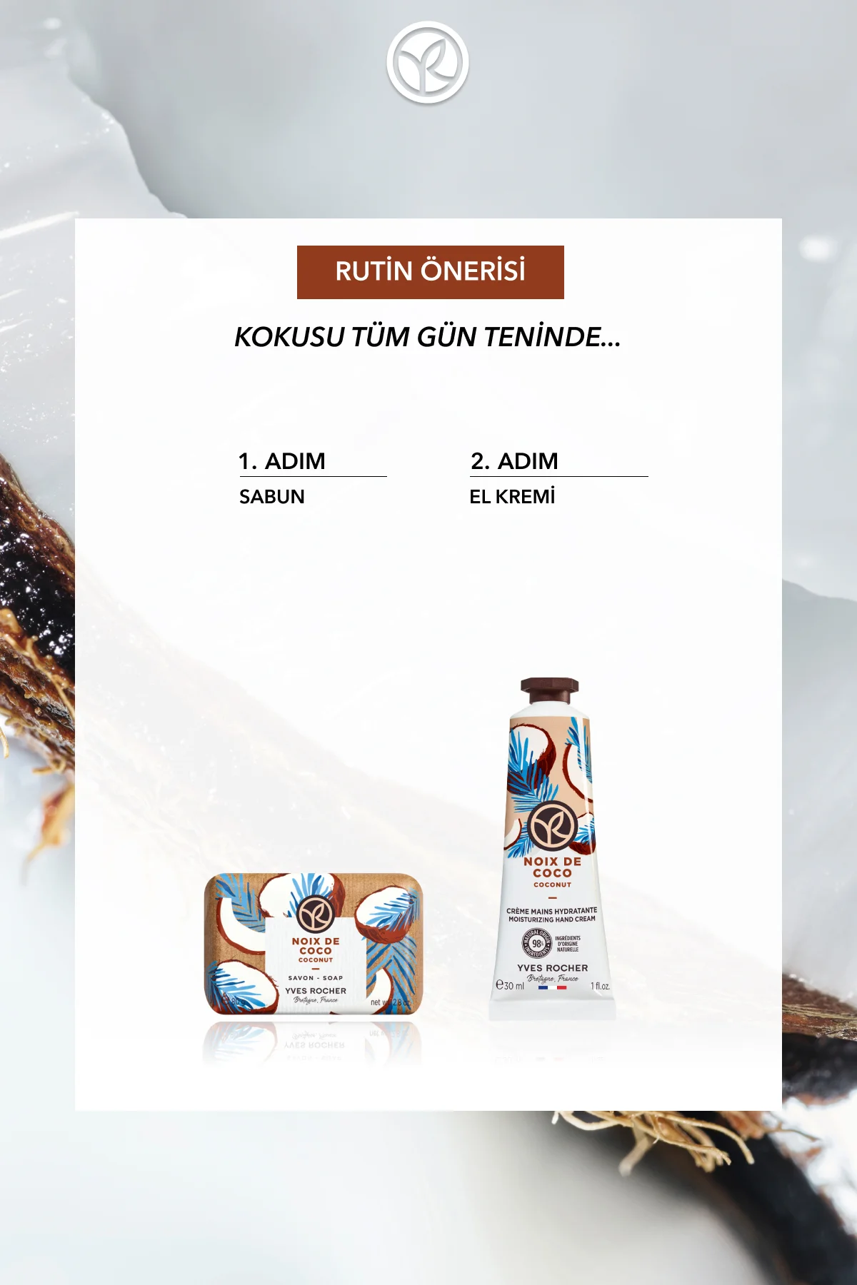 Katı Sabun - Tropikal Hindistan Cevizi -SLS,SLES İçermez,Vegan-80
