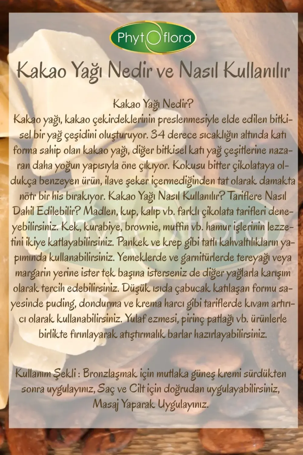 Katı Soğuk Sıkım Kakao Yağı 160 Ml