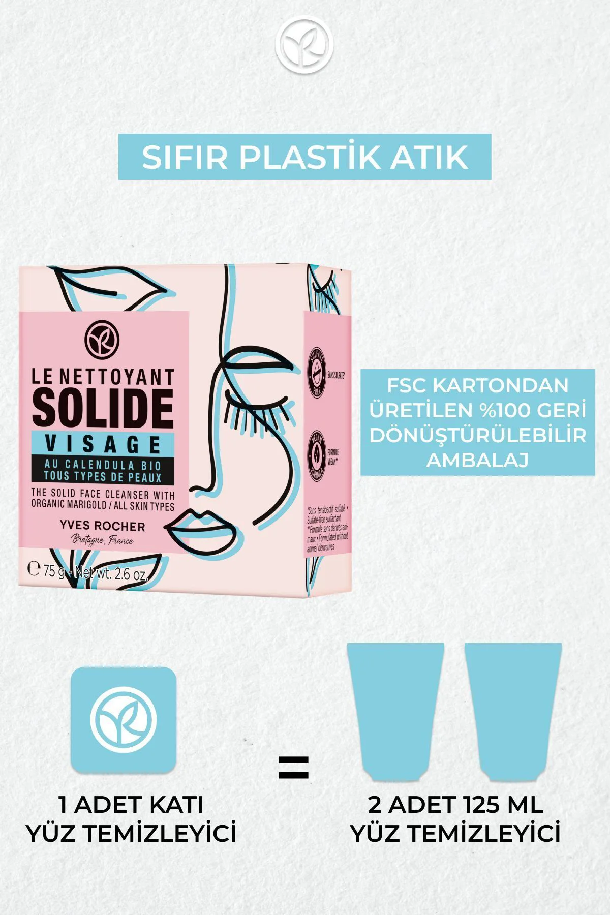 Katı Yüz Temizleyici - Tüm Ciltler-75 gr-9118