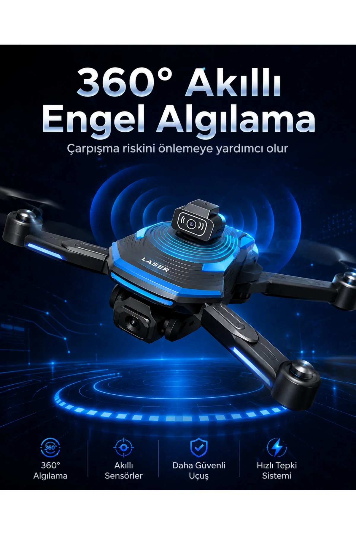 Katlana Bilir Çocuk Drone, 1080P Full HD Kameralı, 360 Derece Dönebilir, 10-20 Dakika Uçuş Süresi Fiyatı, Yorumları ve Özellikleri