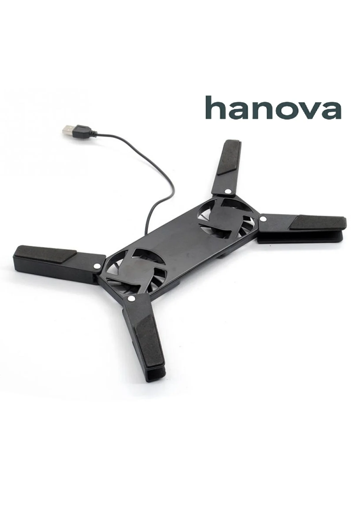 Katlanabilir 2 Fanlı Dizüstü PC Laptop Soğutucu USB besleme 10-17 " dizüstü PC uyumlu