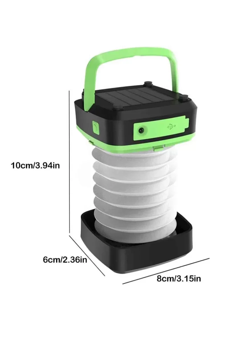 Katlanabilir 3 Kademeli LED El Feneri 1200 mAh - Yeni Nesil Pratik Işık Kaynağı