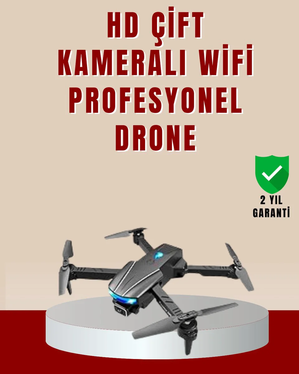 Katlanabilir 4K Kamera Drone - Katlanabilir, Uzaktan Kumandalı, 12-15 dk Uçuş