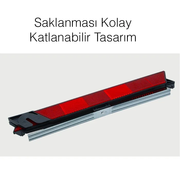 Katlanabilir Acil Durum Reflektörü - Oto Yansıtıcı Güvenlik İşareti 30x30 cm