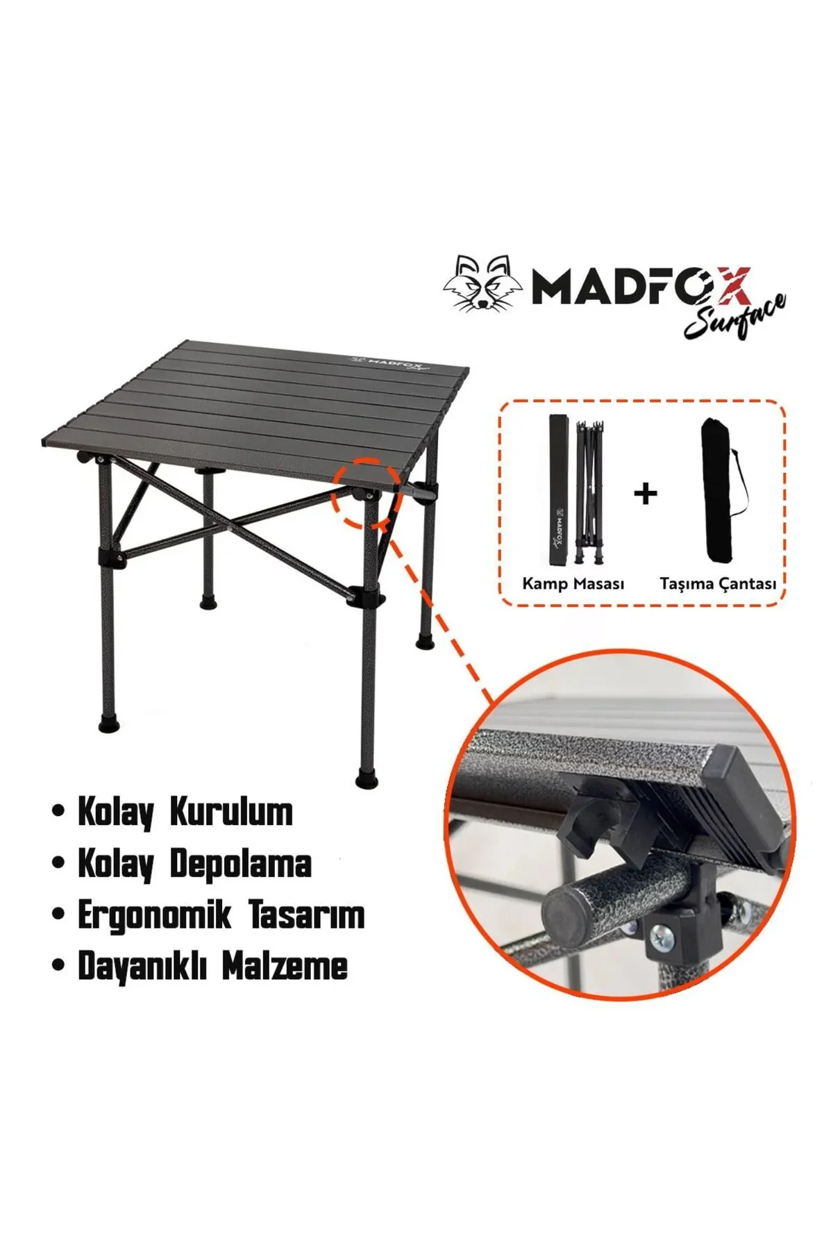 Katlanabilir Alüminyum Kamp Masası - Akordion - Surface - 547271